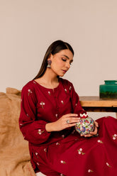 BATIK - 2PC LAWN EMBROIDERED SHIRT WITH EMBROIDERED TROUSER - HZG1718